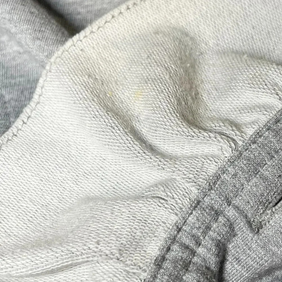 KUT from the Kloth Ruffle Pea Coat Cotton Front Pocket Long Heather Gray Size M - Picture 8 of 11